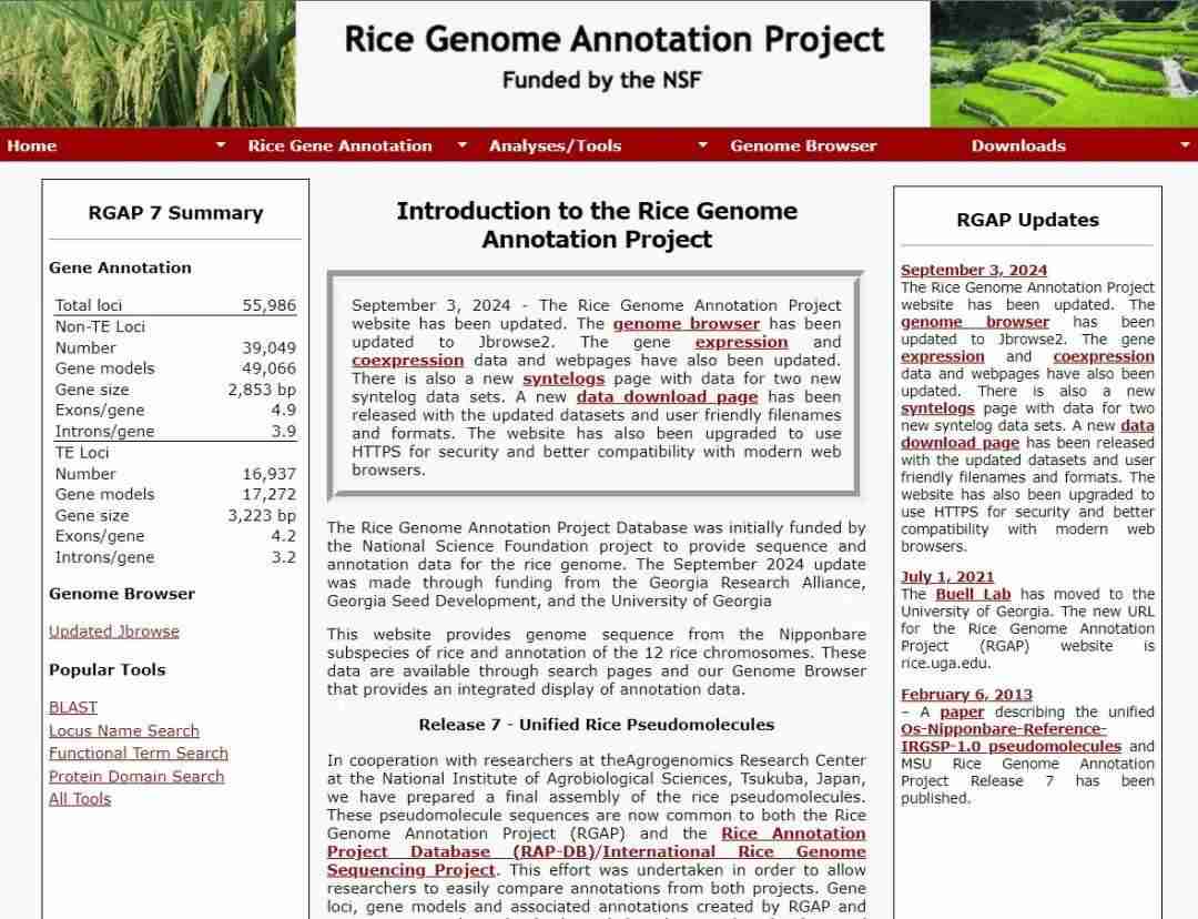 Rice genome annotation project database (RGAP)