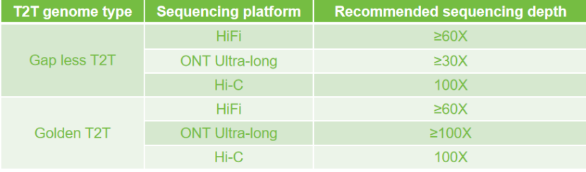 Different T2T sequencing strategies in recent research