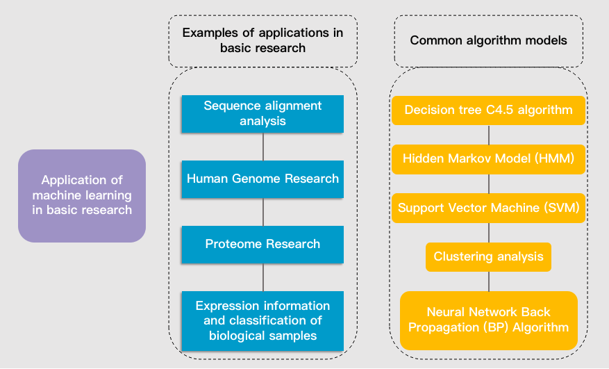 Application of machine learning in basic research.