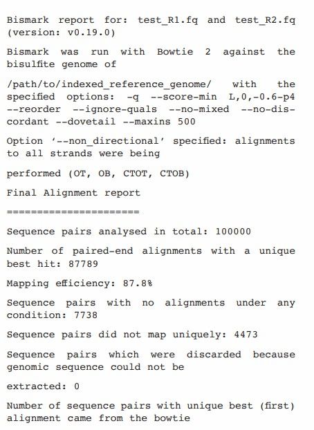 Using Bismark to analyse WGBS data (Gong et al., 2022)
