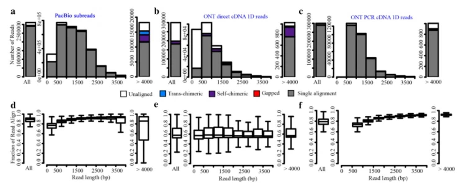 Length distributions and mappability of reads