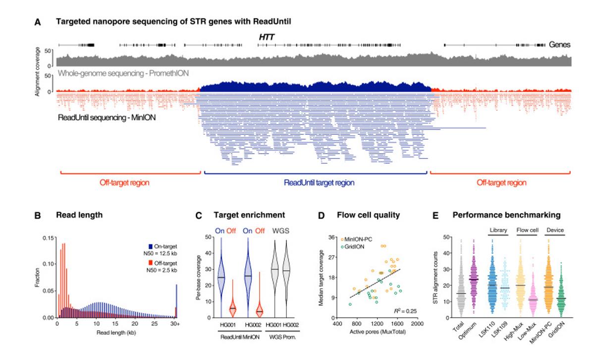 Pathogenic STR sites with ONT ReadUntil.