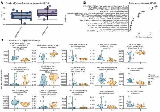 Significantly Associated Metabolic Pathways of Inflammation-Related Bacteria with Persistent COVID-19 Symptoms