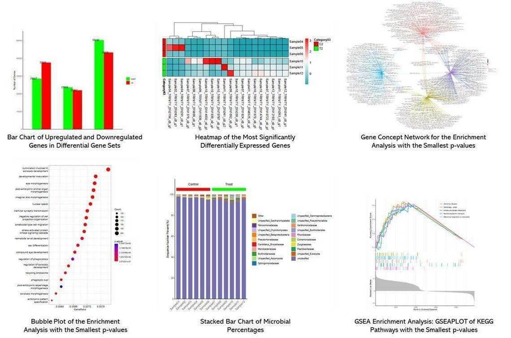 The Shotgun Metagenomic Sequencing Results Display.