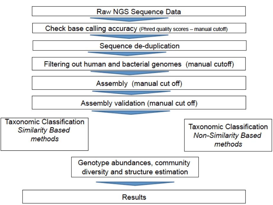 Bioinformatics pipeline for viral metagenomics