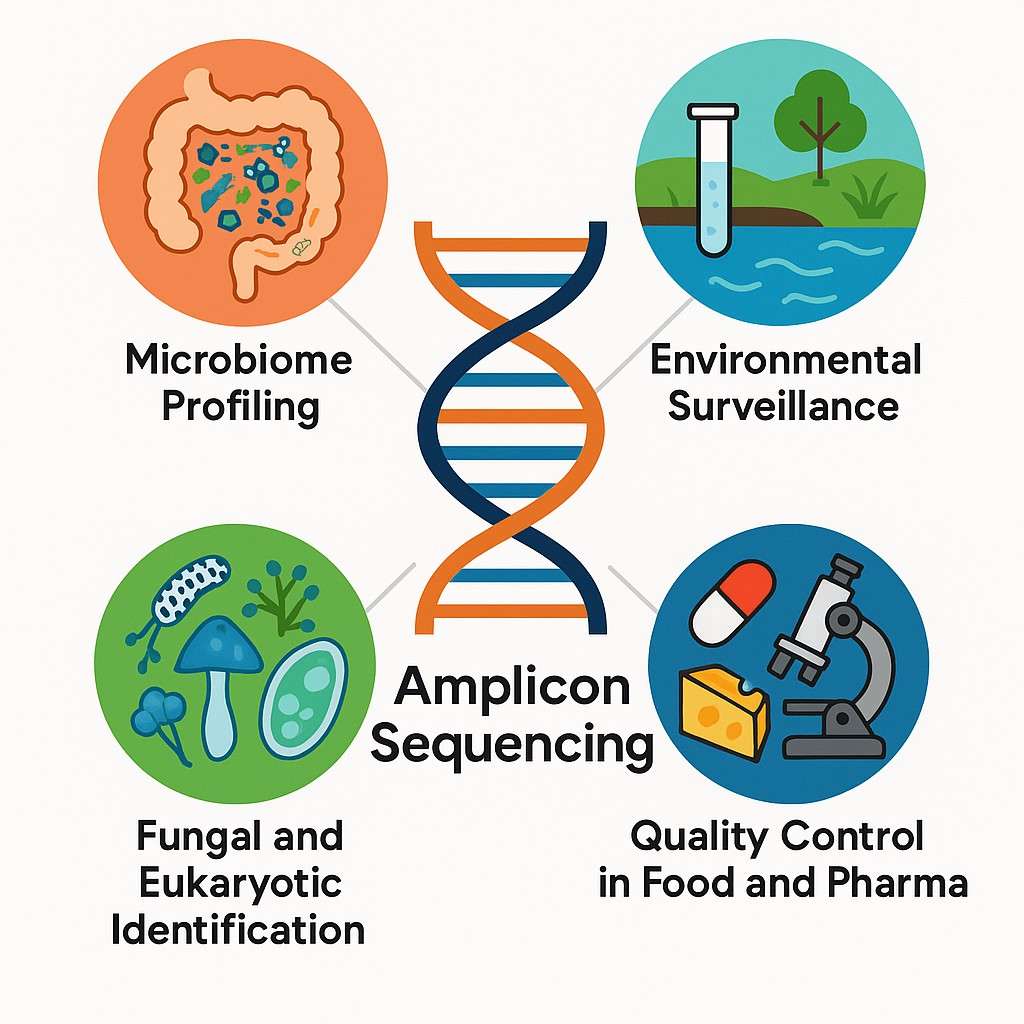 Applications of Amplicon Sequencing in Microbial and Genetic Research
