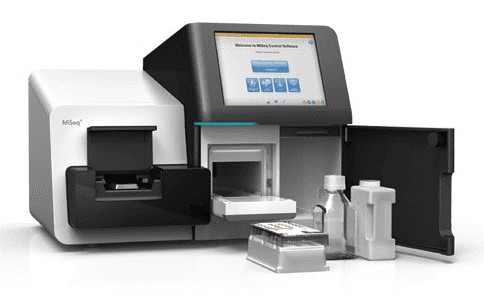 MiSeq Benchtop Sequencer Instrument Image.
